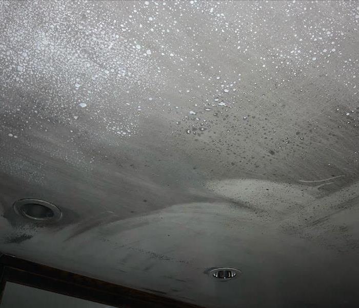 CEILING OF RESIDENTIAL HOME AFTER FIRE DAMAGE
