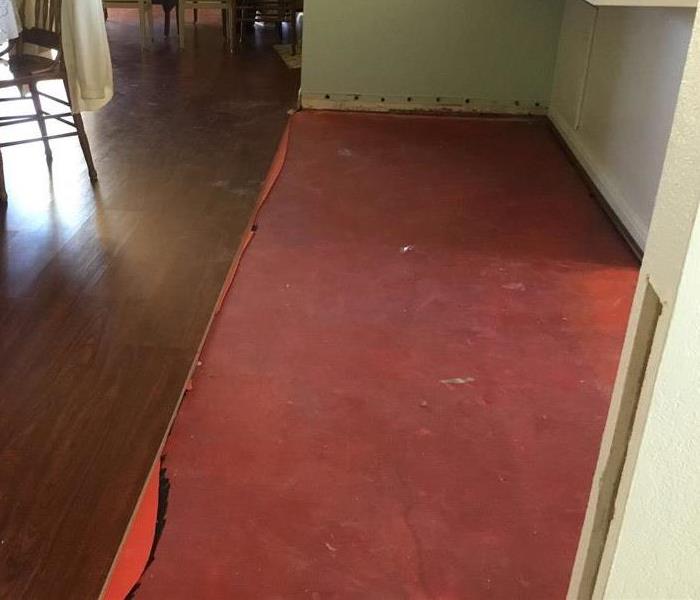 Kitchen After SERVPRO Dries Area