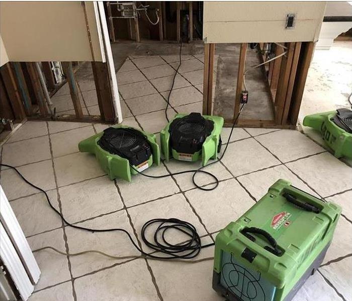 Green Equipment Placed on floor 